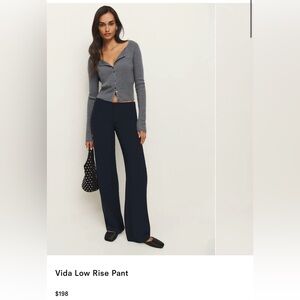 Reformation Low Rise Vida Pant
